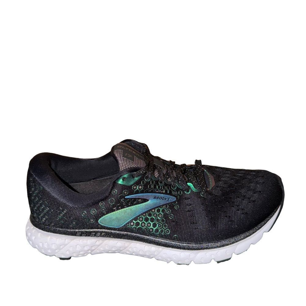 Brooks glycerin 17 Black with Teal Accent Athletic Running Shoe size 7.5